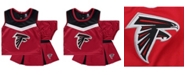 Outerstuff Little Girls Red Atlanta Falcons Two-Piece Spirit Cheer Cheerleader Set with Bloomers
